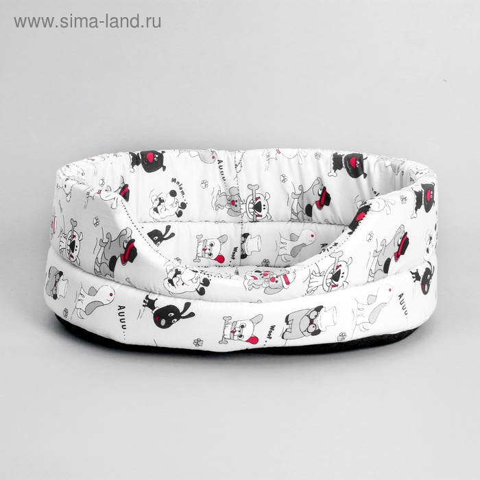 Лежанка поплин PerseiLine ЛЕ-2 №2 43 х 30 х 16  Лежанка поплин PerseiLine ЛЕ-2 №2 43 х 30 х 16 "песики"