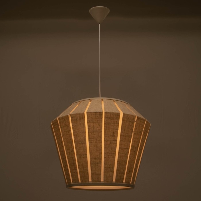 Светильник BayerLux 1673/1CM E27 40Вт кремовый 48х48х36-136 см