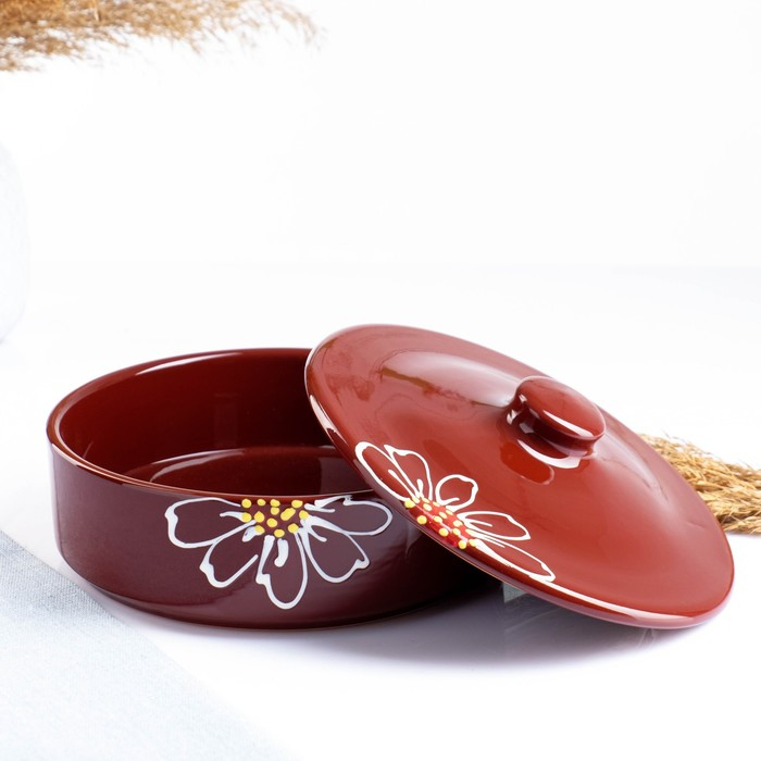 Набор для холодца  Набор для холодца "Подарочный" 3х0,75л, ромашка коричневая