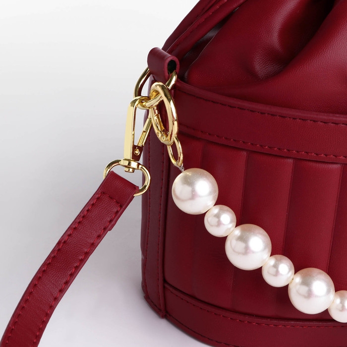 Сумка кросс-боди, отдел на шнурке, цвет бордовый Сумка кросс-боди, отдел на шнурке, цвет бордовый