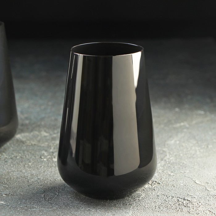 Набор стаканов «Сандра», 380 мл, 6 шт, цвет чёрный Набор стаканов «Сандра», 380 мл, 6 шт, цвет чёрный