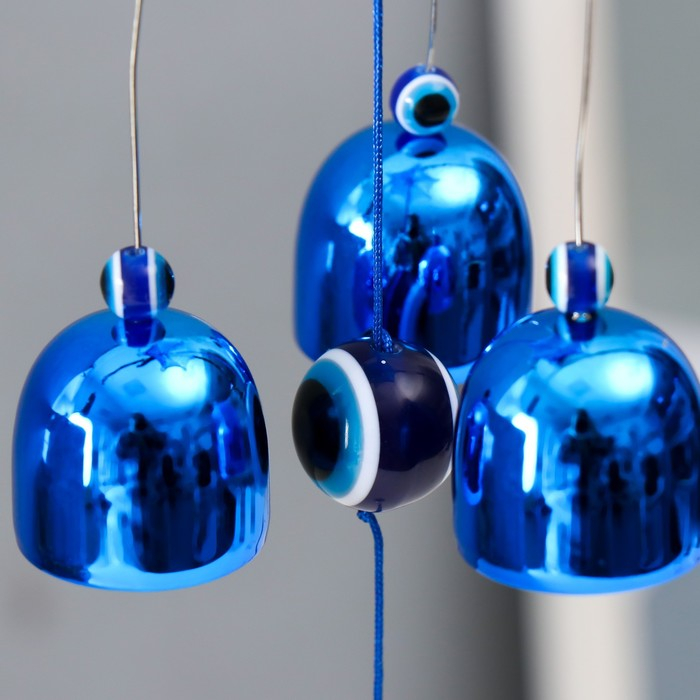 Музыка ветра металл Музыка ветра металл "Глаз" от сглаза 3 колокольчика 57х9,5 см