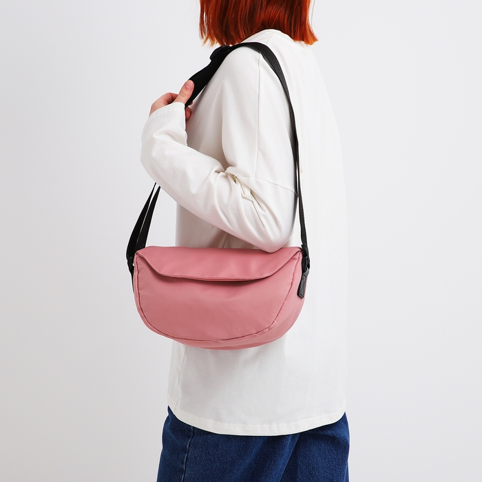 Сумка молодёжная на молнии, цвет розовый Сумка молодёжная на молнии, цвет розовый