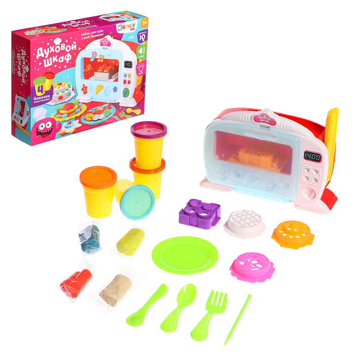 Набор для игры с пластилином «Духовой шкаф», световые и звуковые эффекты