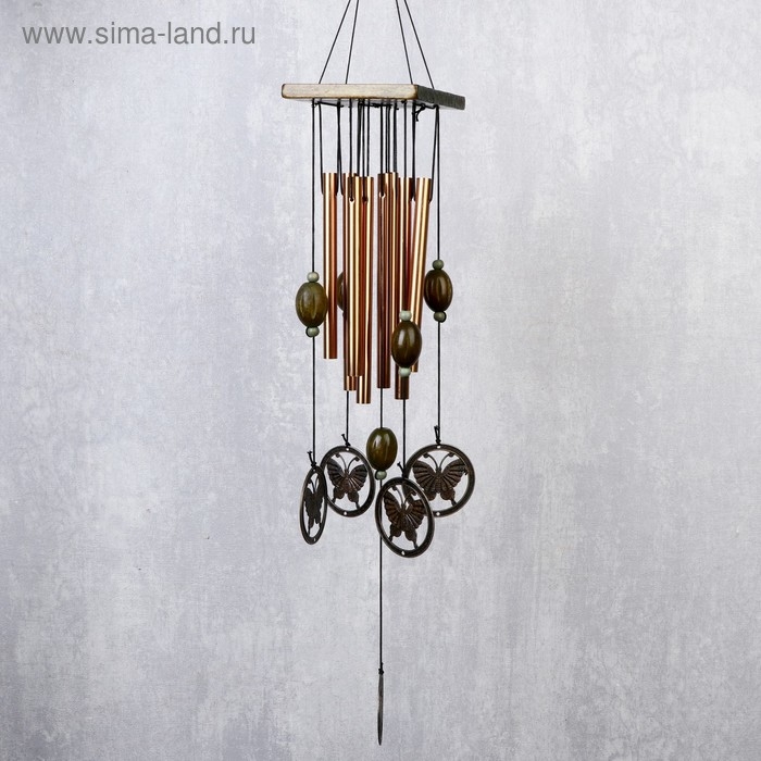 Музыка ветра металл Музыка ветра металл "Бабочки" 12 трубок 43 см