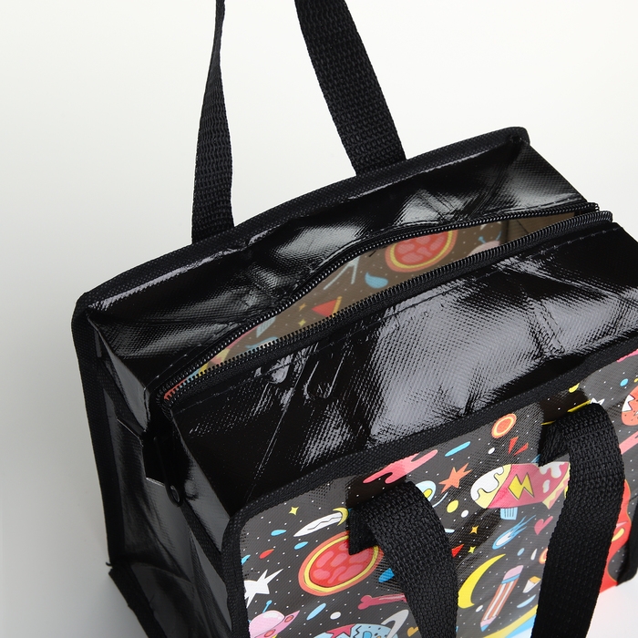 Сумка детская на молнии, цвет чёрный