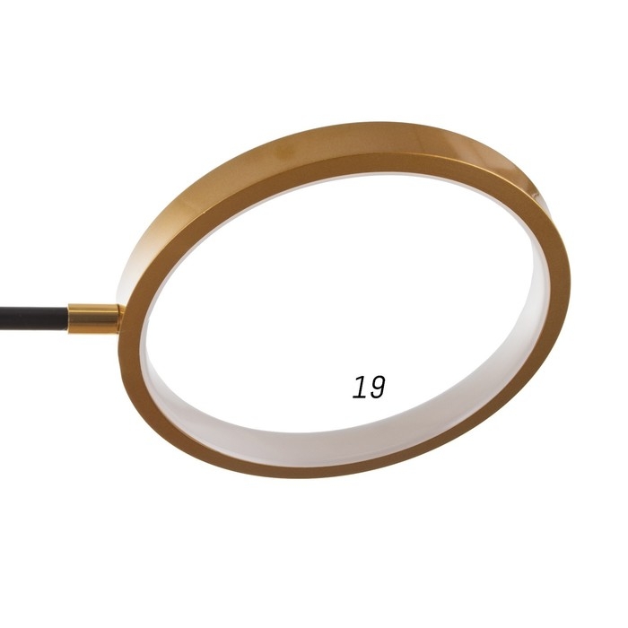 Люстра с ПДУ 2300/7GD LED 150Вт 3000-6000К золото 75х75х9 см BayerLux