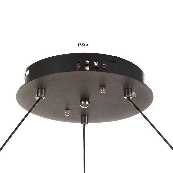 Светильник Светильник "Ориги" LED 264Вт 3000-6000К черно-золотоq 60х60х10-110 см