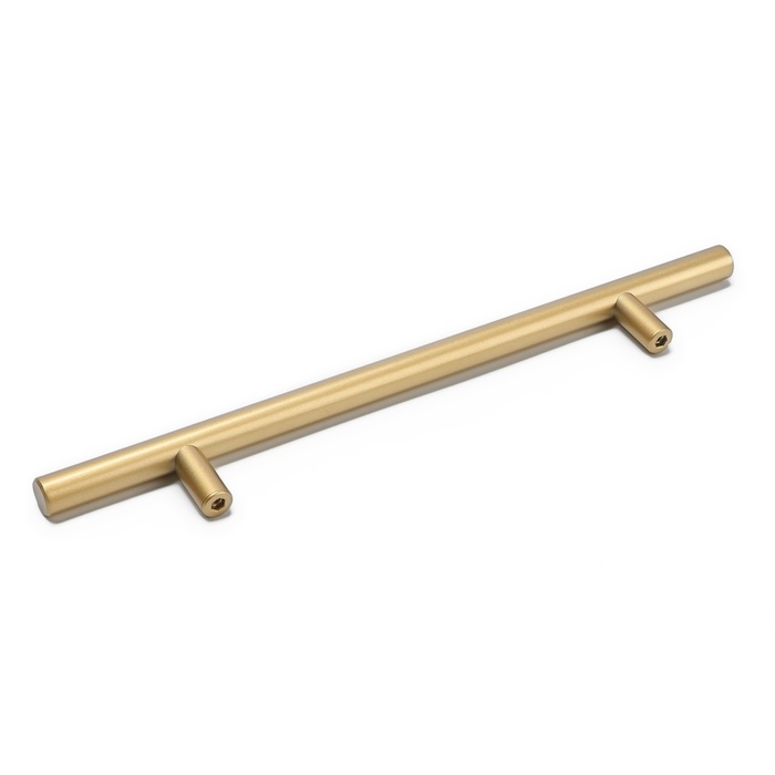 Ручка рейлинг ТУНДРА, облегчённая, d=12 мм, м/о 160/250 мм, внеш ножка, цвет золото Ручка рейлинг ТУНДРА, облегчённая, d=12 мм, м/о 160/250 мм, внеш ножка, цвет золото