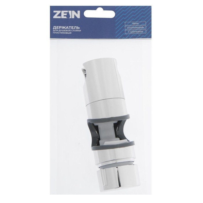 Держатель лейки для душевой стойки ZEIN Z87, универсальный 25 мм, пластик, хром Держатель лейки для душевой стойки ZEIN Z87, универсальный 25 мм, пластик, хром