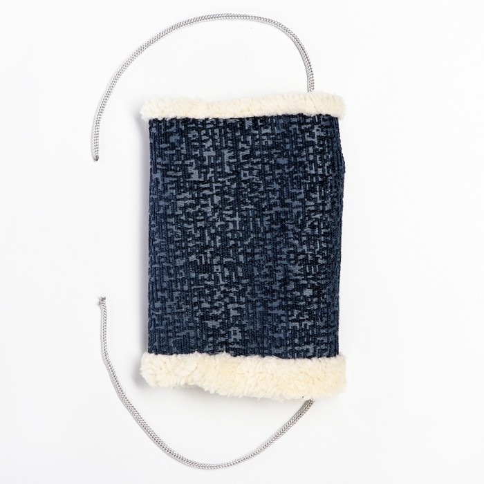 Подвесной меховой туннель для грызунов, 19 х 12 х 13 см, синий Подвесной меховой туннель для грызунов, 19 х 12 х 13 см, синий