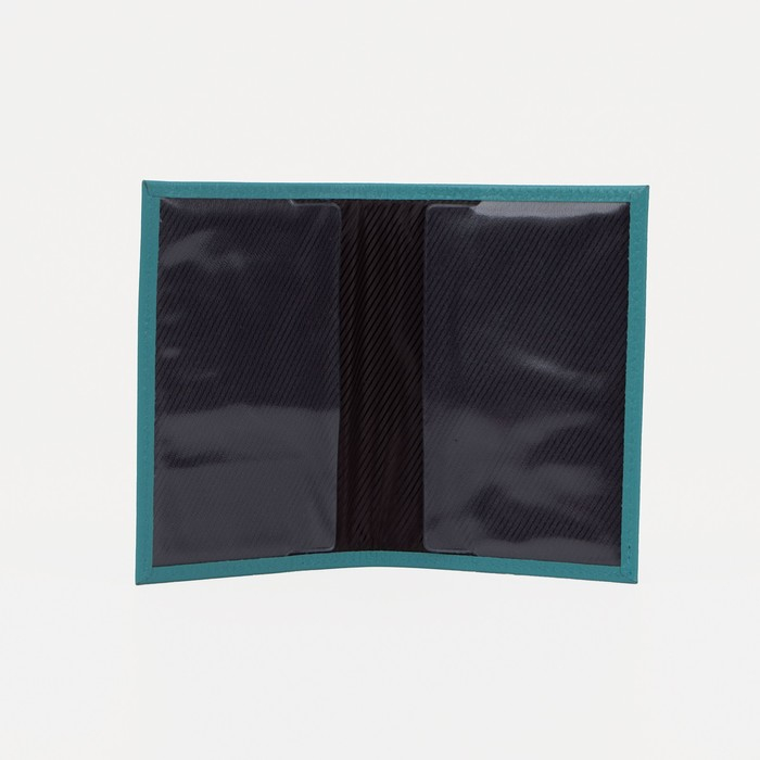 Обложка для паспорта, цвет бирюзовый Обложка для паспорта, цвет бирюзовый