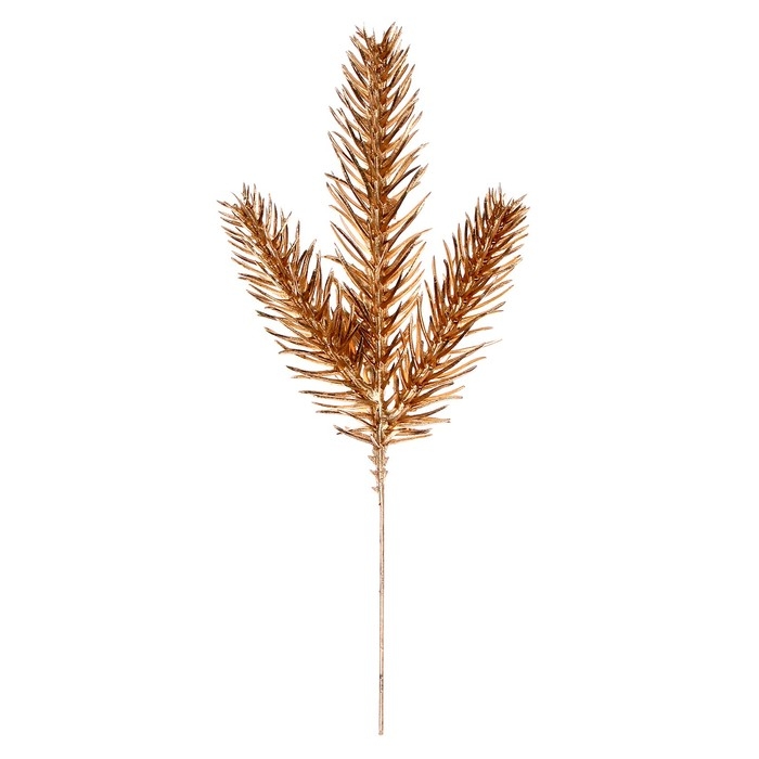 Декор «Веточка ели золотистая», набор 2 шт., размер 1 шт. — 17 × 7 см Декор «Веточка ели золотистая», набор 2 шт., размер 1 шт. — 17 × 7 см