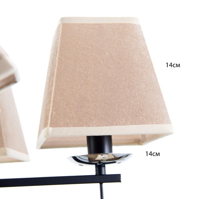 Люстра Люстра "Жозефина" 5хЕ14 40Вт чёрно-хромовый 58х58х34 см BayerLux