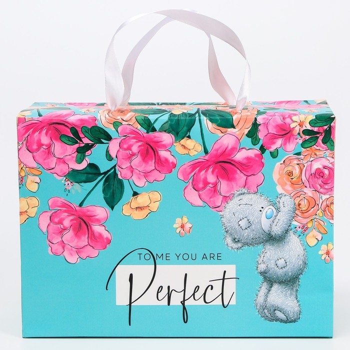 Пакет-коробка, 28 х 20 х 13 см  Пакет-коробка, 28 х 20 х 13 см "Perfect", упаковка, Me To You