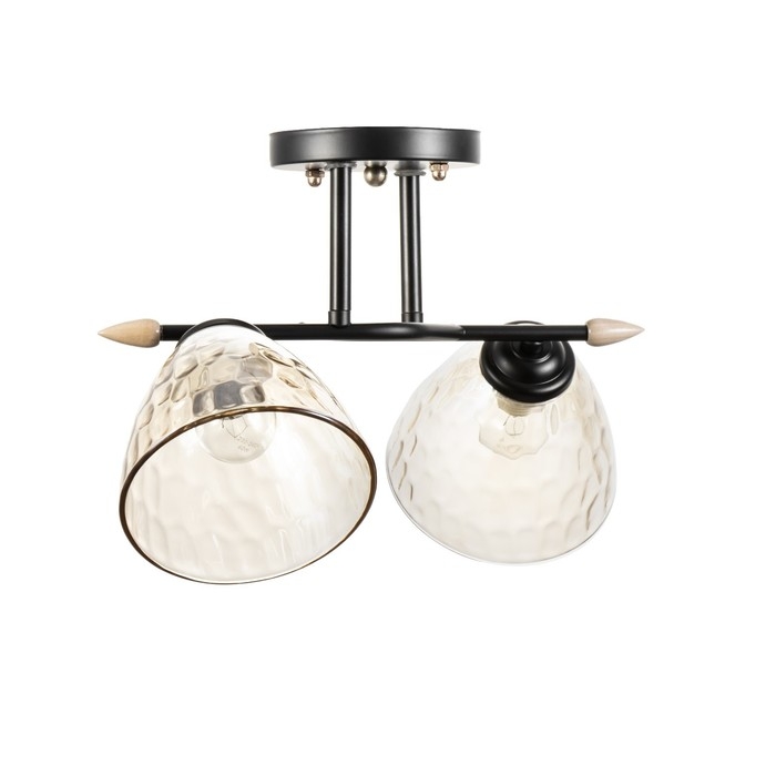 Люстра Люстра "Шарлин" 2хЕ27 40Вт черный 46х25х26 см BayerLux