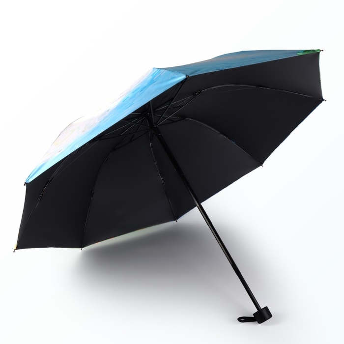 Зонт механический «Пейзаж», эпонж, 4 сложения, 8 спиц, R = 48/55 см, D = 110 см, цвет МИКС Зонт механический «Пейзаж», эпонж, 4 сложения, 8 спиц, R = 48/55 см, D = 110 см, цвет МИКС