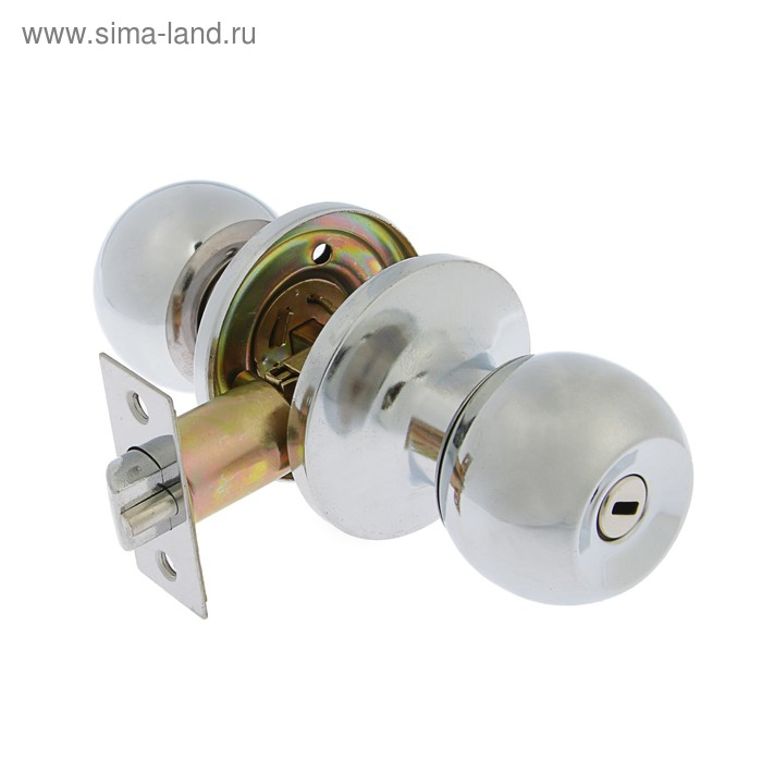 Защелка 1302, с фиксатором, без ключа, цвет хром Защелка 1302, с фиксатором, без ключа, цвет хром