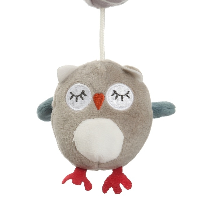 Подвеска - погремушка «Совушка», пищалка, шуршит, на кроватку, коляску, Крошка Я Подвеска - погремушка «Совушка», пищалка, шуршит, на кроватку, коляску, Крошка Я