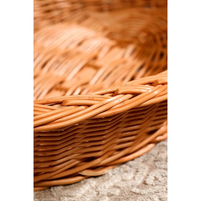 Лежанка для собак и кошек из лозы, 64х48х11 см Лежанка для собак и кошек из лозы, 64х48х11 см