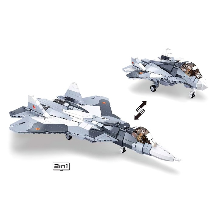 Конструктор «Модельки. Сверхзвуковой истребитель», 893 детали Конструктор «Модельки. Сверхзвуковой истребитель», 893 детали