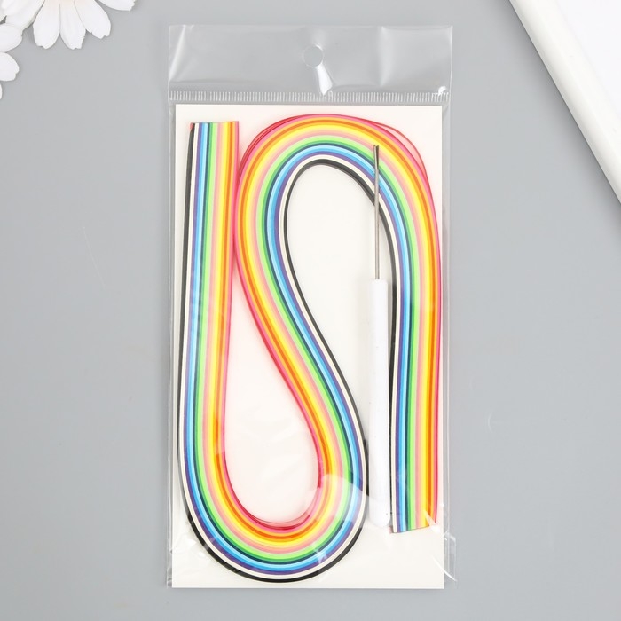 Набор для квиллинга 160 полосок шириной 0,3 см, инструмент Набор для квиллинга 160 полосок шириной 0,3 см, инструмент "Цветок" 20х8,7 см