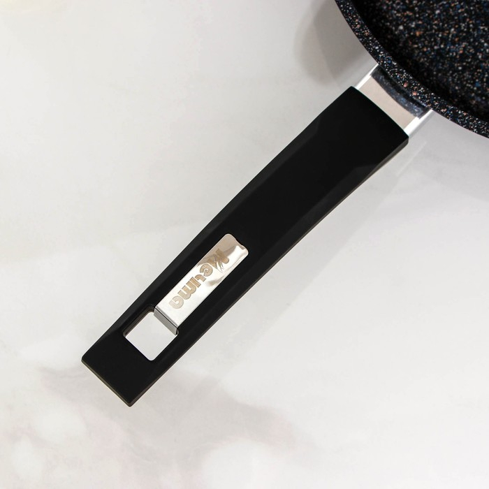 Сковорода «Гранит Star», d=22 см, стеклянная крышка, антипригарное покрытие, тёмно-синий Сковорода «Гранит Star», d=22 см, стеклянная крышка, антипригарное покрытие, тёмно-синий