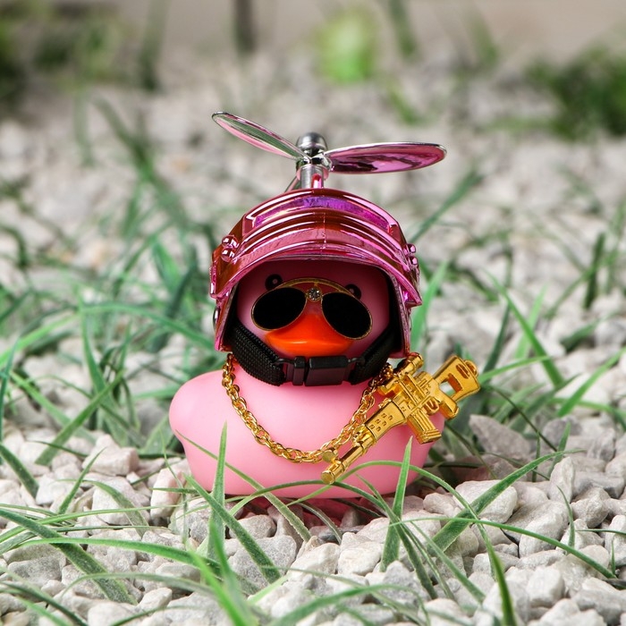 Утка с пропеллером розовая, шлем розовый Утка с пропеллером розовая, шлем розовый