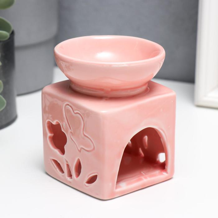 Аромалампа керамика Аромалампа керамика "Бабочка у цветка" МИКС 10х7х7 см