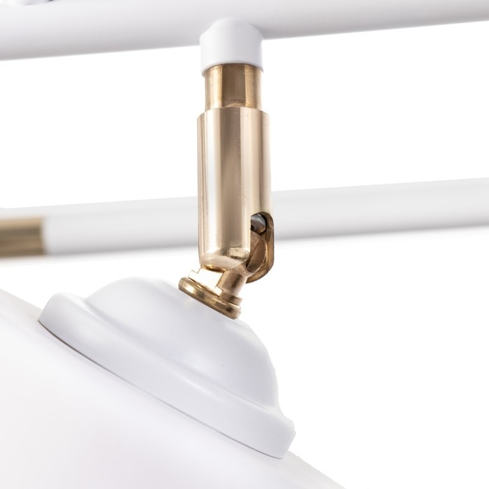 Люстра Люстра "Новелла" 3хЕ27 40Вт бело-золотой 53х26х27 см BayerLux