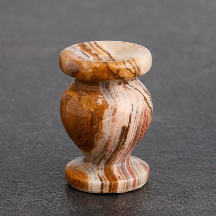 Набор Церковных подсвечников, 6 шт, 3×4.5 см, оникс Набор Церковных подсвечников, 6 шт, 3×4.5 см, оникс