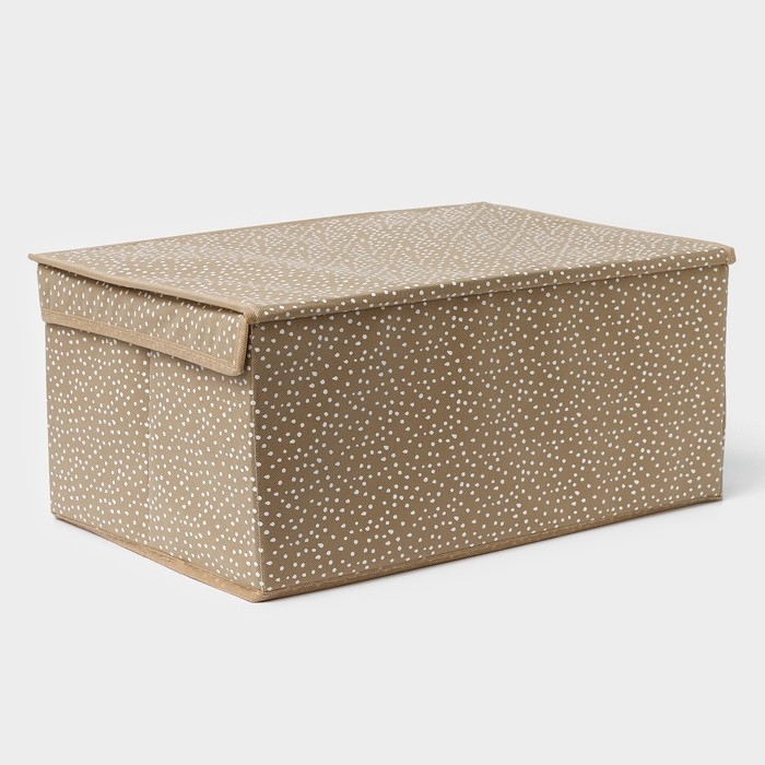 Короб для хранения Доляна Points, 45×30×20 см, цвет бежевый Короб для хранения Доляна Points, 45×30×20 см, цвет бежевый