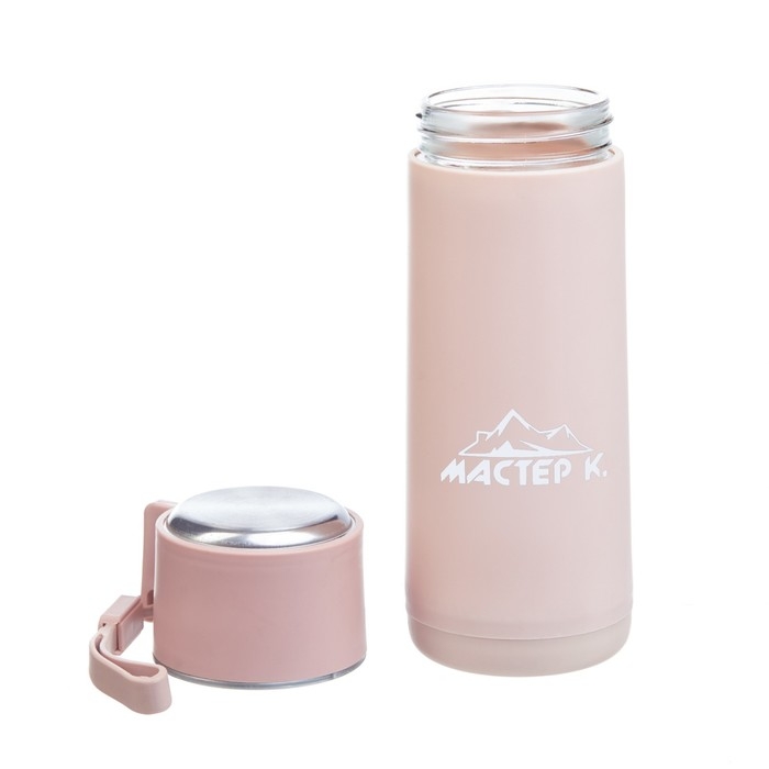 Бутылка для воды, 400 мл,  Бутылка для воды, 400 мл, "Мастер К", стеклянная