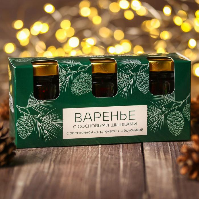 Набор варенья с сосновыми шишками «Здорового нового года», 30 г. x 3 шт. Набор варенья с сосновыми шишками «Здорового нового года», 30 г. x 3 шт.
