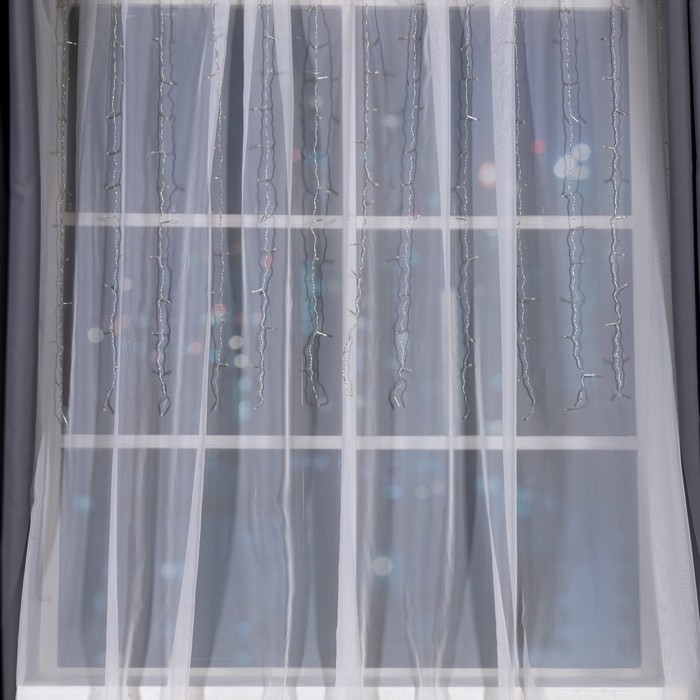 Гирлянда «Занавес» 1.5 × 1 м, IP20, прозрачная нить, 180 LED, свечение зелёное, 8 режимов, 220 В Гирлянда «Занавес» 1.5 × 1 м, IP20, прозрачная нить, 180 LED, свечение зелёное, 8 режимов, 220 В