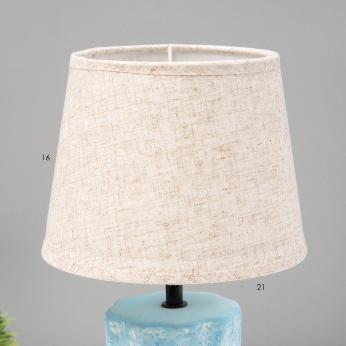 Настольная лампа Настольная лампа "Аманда" Е27 40Вт серо-голубой 20х20х33 см