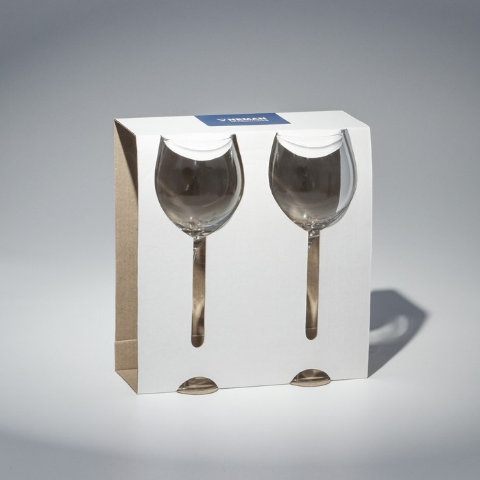 Набор бокалов для вина Red wine glass set, стеклянный, 250 мл, 2 шт Набор бокалов для вина Red wine glass set, стеклянный, 250 мл, 2 шт