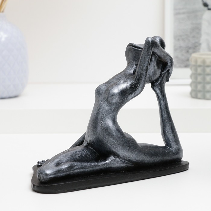 Фигура Фигура "Лягушка йог на шпагате" 16х21х11см, серебро