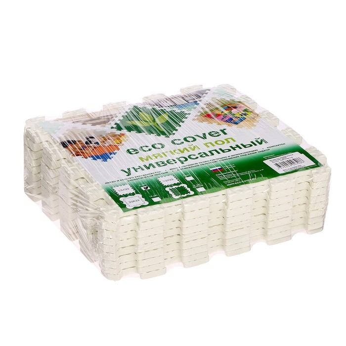 Мягкий пол универсальный, 33 × 33 см, цвет белый Мягкий пол универсальный, 33 × 33 см, цвет белый