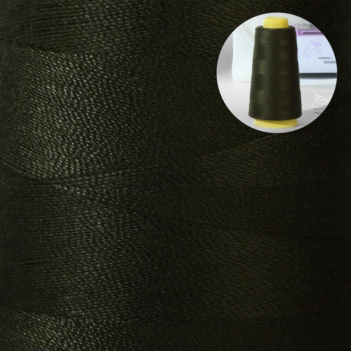 Нитки 20/2, 2700 м, цвет хаки Нитки 20/2, 2700 м, цвет хаки