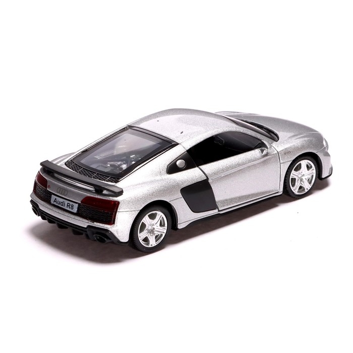 Машина металлическая AUDI R8 COUPE, 1:32, инерция, открываются двери, цвет серый Машина металлическая AUDI R8 COUPE, 1:32, инерция, открываются двери, цвет серый