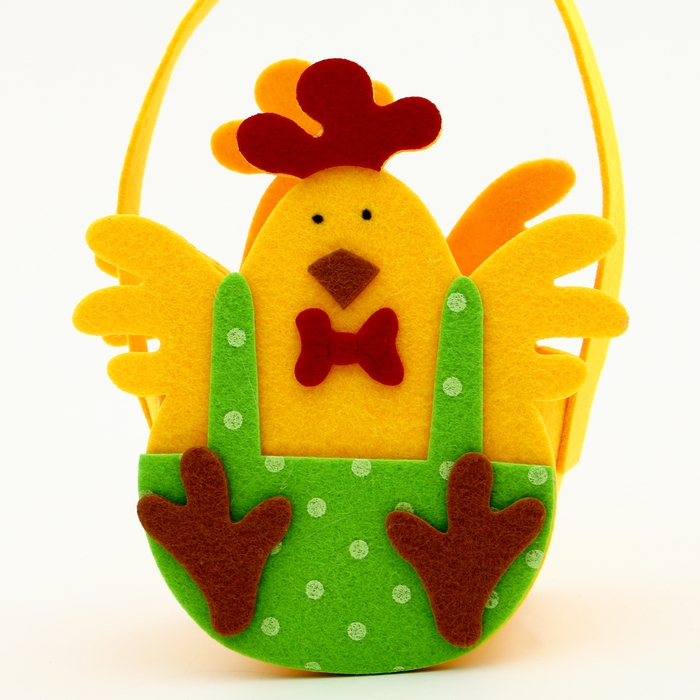 Пасхальный декор корзинка  Пасхальный декор корзинка " Петушек в штанишках" 7х10х18 см