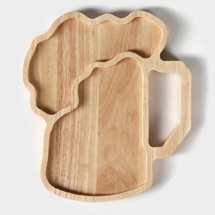 Менажница Magistro «Эль», 25×22×1,8 см, акация Менажница Magistro «Эль», 25×22×1,8 см, акация