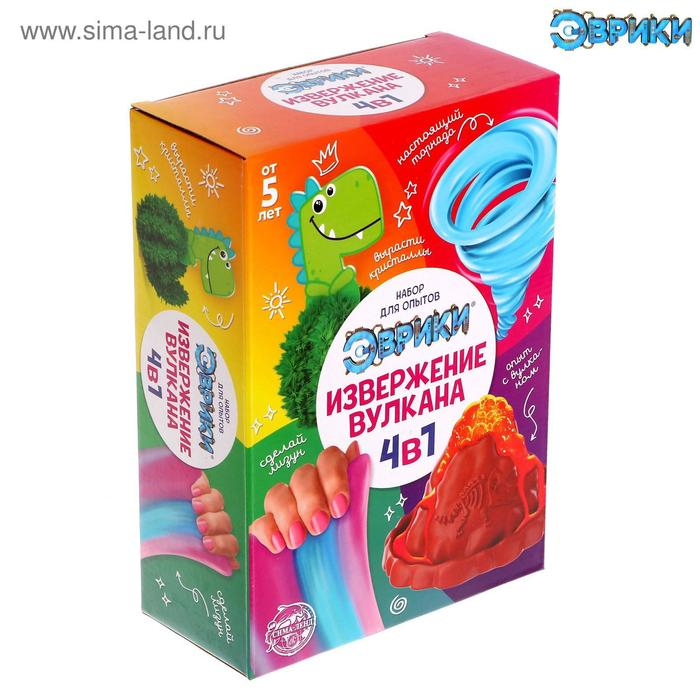 Набор для опытов 4 в 1 «Извержение вулкана» Набор для опытов 4 в 1 «Извержение вулкана»