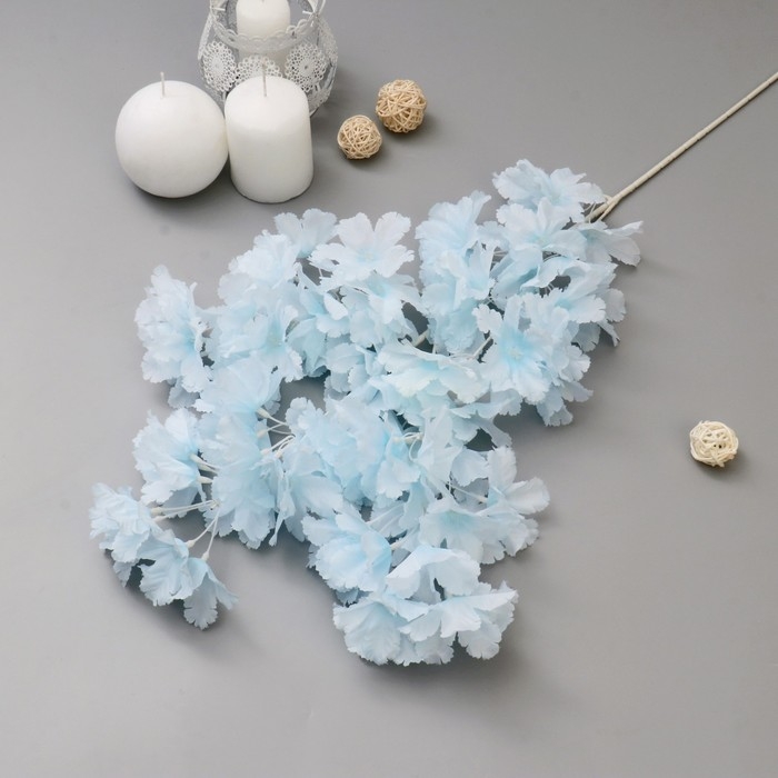 Цветы искусственные Цветы искусственные "Фиалка Мария" 85 см, d-6,5 см, голубой