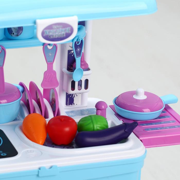 Кухня в чемоданчике, Frozen, Холодное сердце, голубая Кухня в чемоданчике, Frozen, Холодное сердце, голубая
