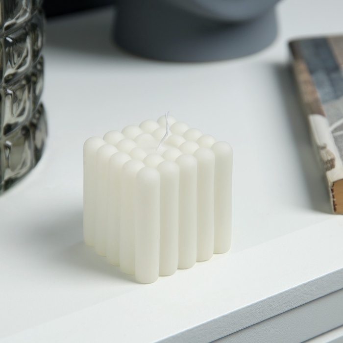 Светодиодная фигура «Куб» 5х5 см, батарейки АG13х3 (в комплекте), свечение теплое белое Светодиодная фигура «Куб» 5х5 см, батарейки АG13х3 (в комплекте), свечение теплое белое