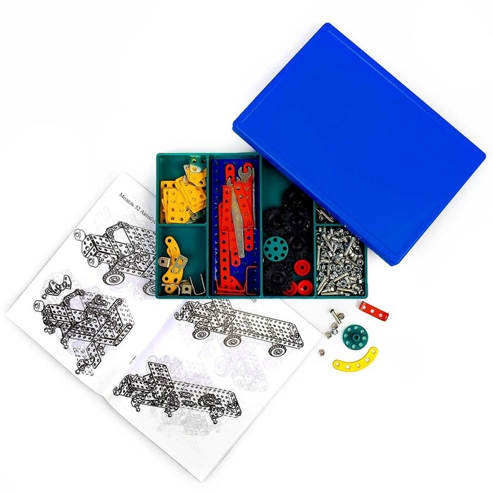 Конструктор «Самоделкин 80», 307 деталей, 80 моделей, цветной Конструктор «Самоделкин 80», 307 деталей, 80 моделей, цветной