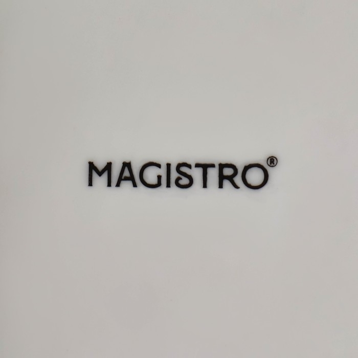 Салатник фарфоровый Magistro «Цветочек Бланш», d=21,6 см, цвет белый
