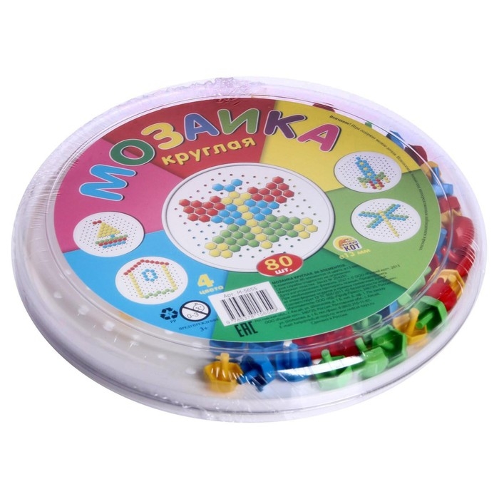 Мозаика круглая, 80 элементов по 13 мм Мозаика круглая, 80 элементов по 13 мм